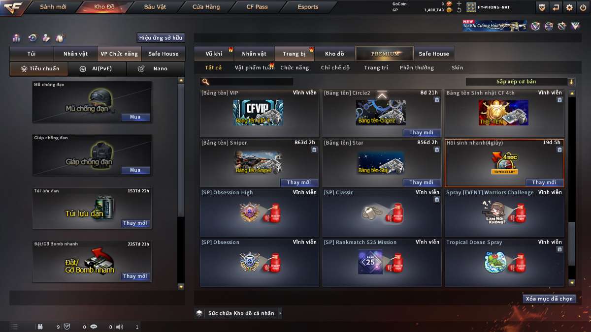 shop acc cf uy tin gia re